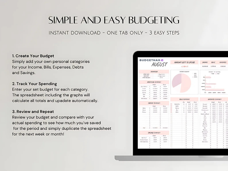 HouseHold Monthly Budget Planner